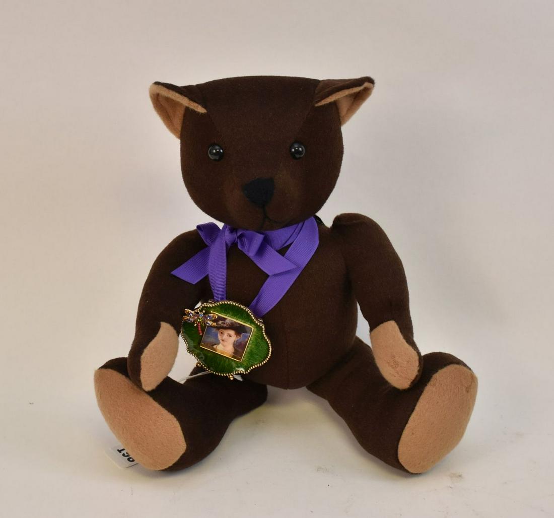 Jay Strongwater Truman Cashmere Teddy Bear with enamel (1 of 8)