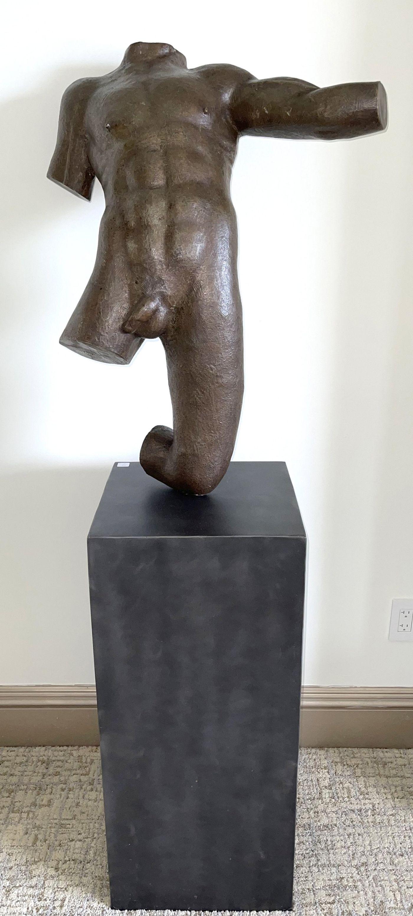 Victor Salmones (Mexican, 1937-1989) Male Torso bronze, (1 of 4)