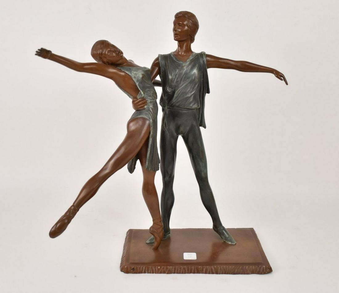 Bronze Sculpture Dancers signed / inscribed -  Bravo - (1 of 6)
