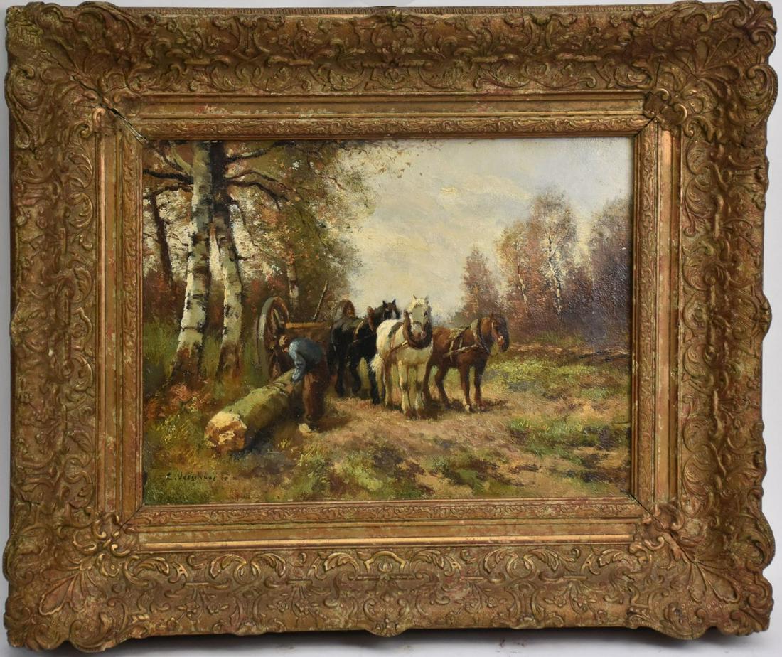 Cornelis Verschuur (1888 - 1966)  oil on canvas, Horse (1 of 4)