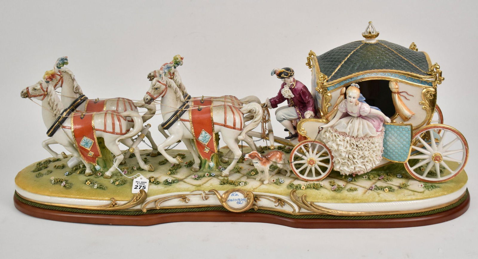 Capodimonte "La Corrozza" Italian Porcelain Horse-Drawn (1 of 9)