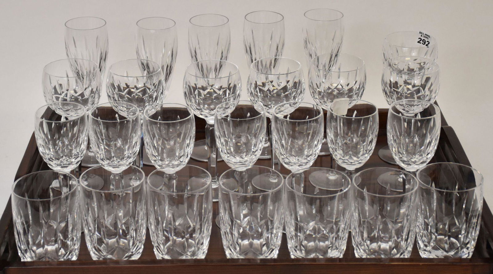 26 Assorted Lismore Waterford Glasses, incl; 5 Flutes 8 (1 of 7)
