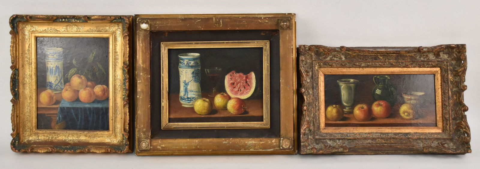 3 Dutch Floral Still Life Paintings signed Van Host, (1 of 8)