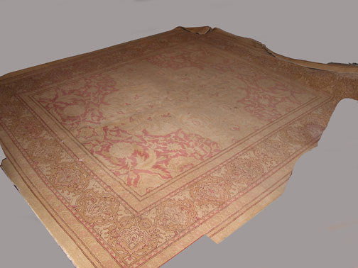 Semi-antique oriental carpet, Oushak design and co