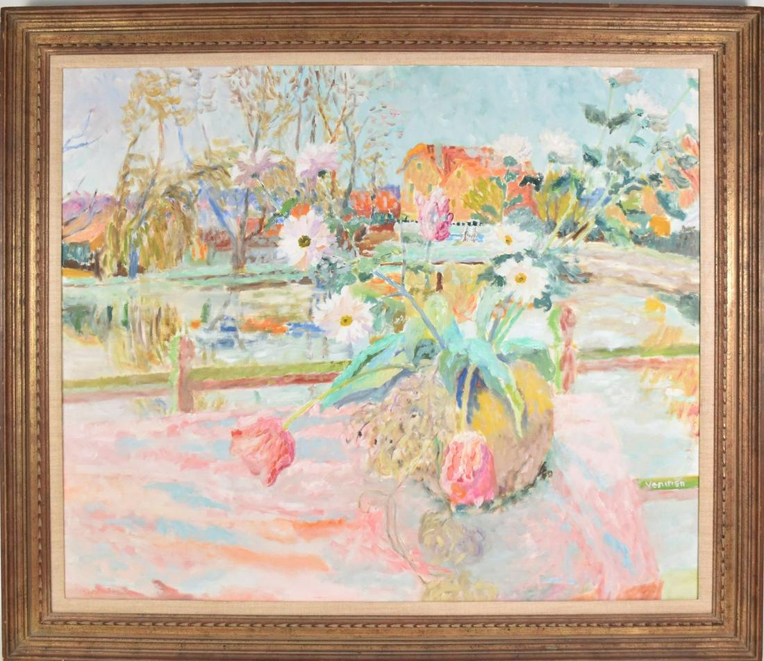 Jean Venitien (French, b. 1911) "Sur La Terrasse Face A (1 of 9)