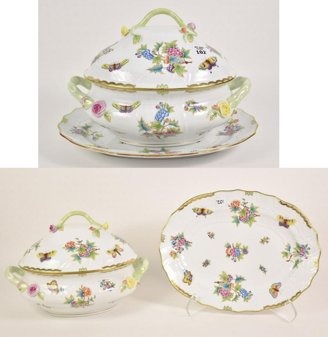Herend Porcelain, Queen Victoria, Large Covered Tureen, (1 of 11)
