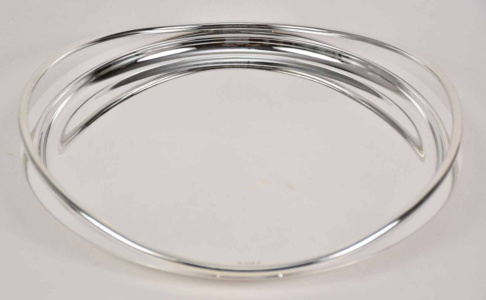 Christofle Paris Vertigo Round Handled Tray, New In (1 of 5)