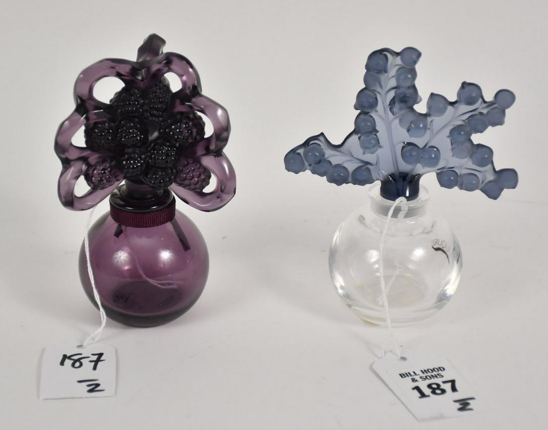 Two Lalique France Crystal Perfume Bottles - A (1 of 3)
