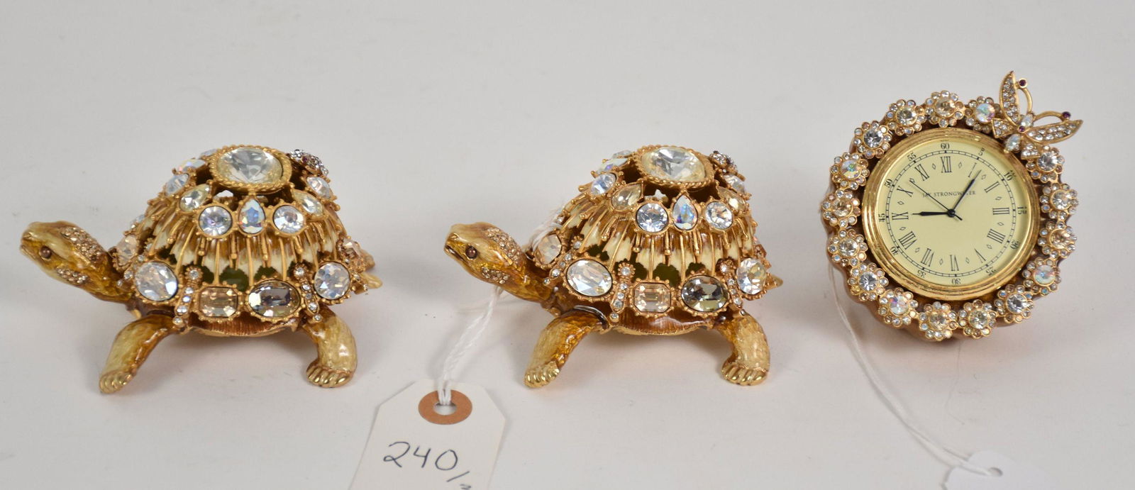 3 Jay Strongwater Articles.  Jay Strongwater Clock Ht (1 of 6)