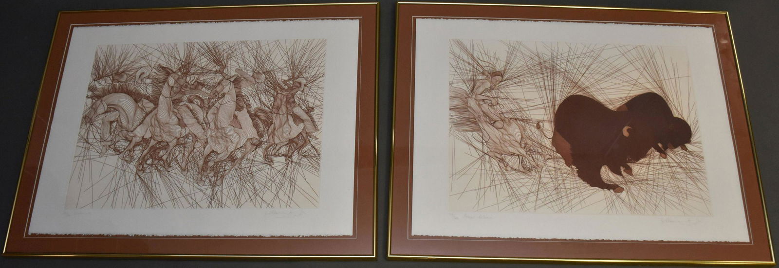 Guillaume Azoulay (Israeli b.1949) Etchings on paper. (1 of 11)