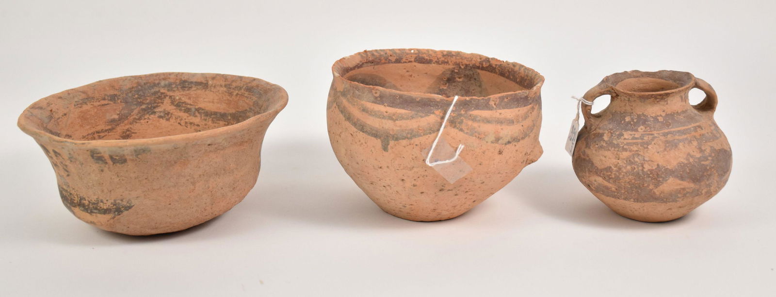 Three Chinese Neolithic Pottery Vessels - Each made of (1 of 5)