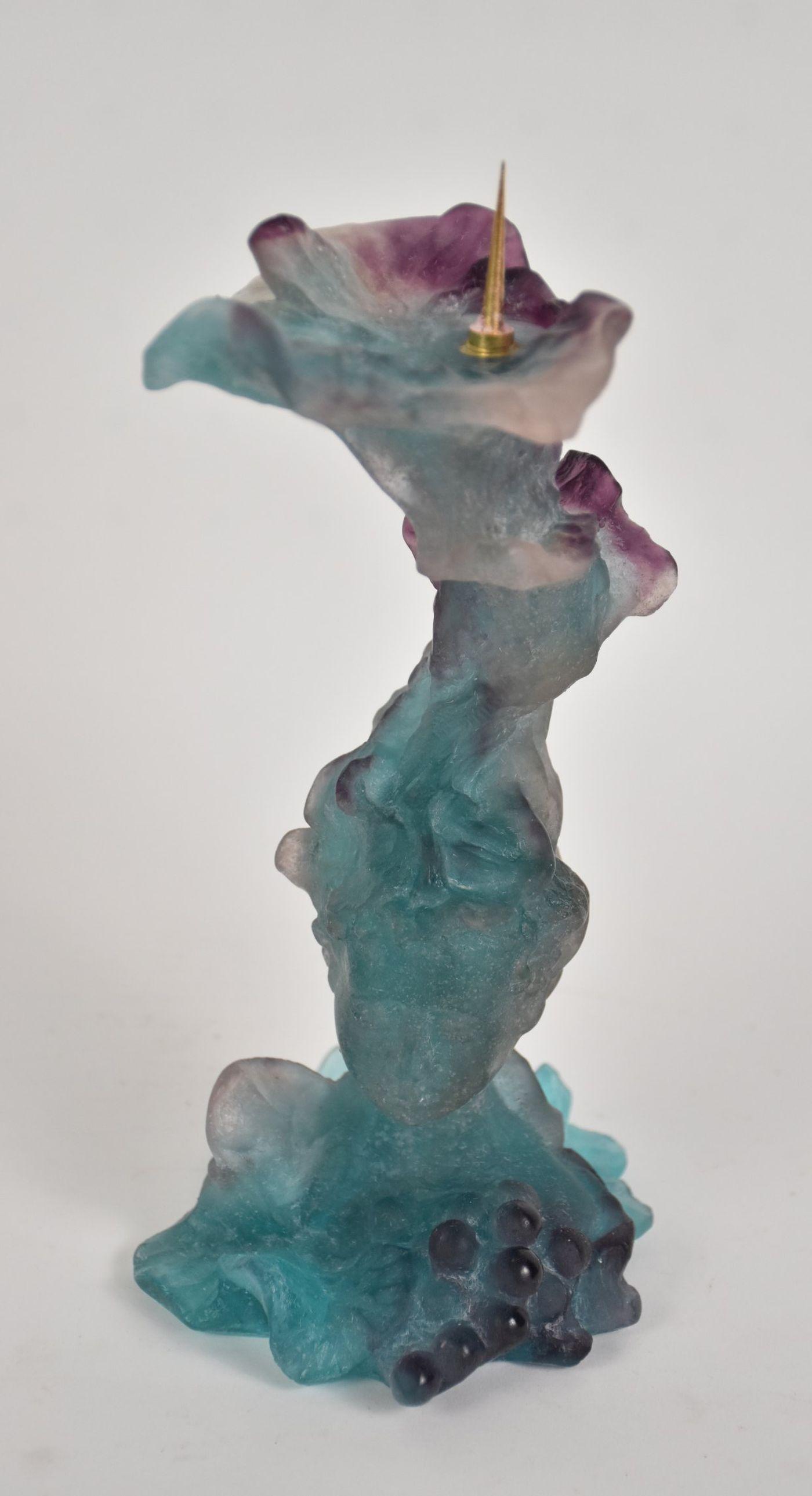 Daum France Bacchus Figural Candlesticks - A figural (1 of 6)