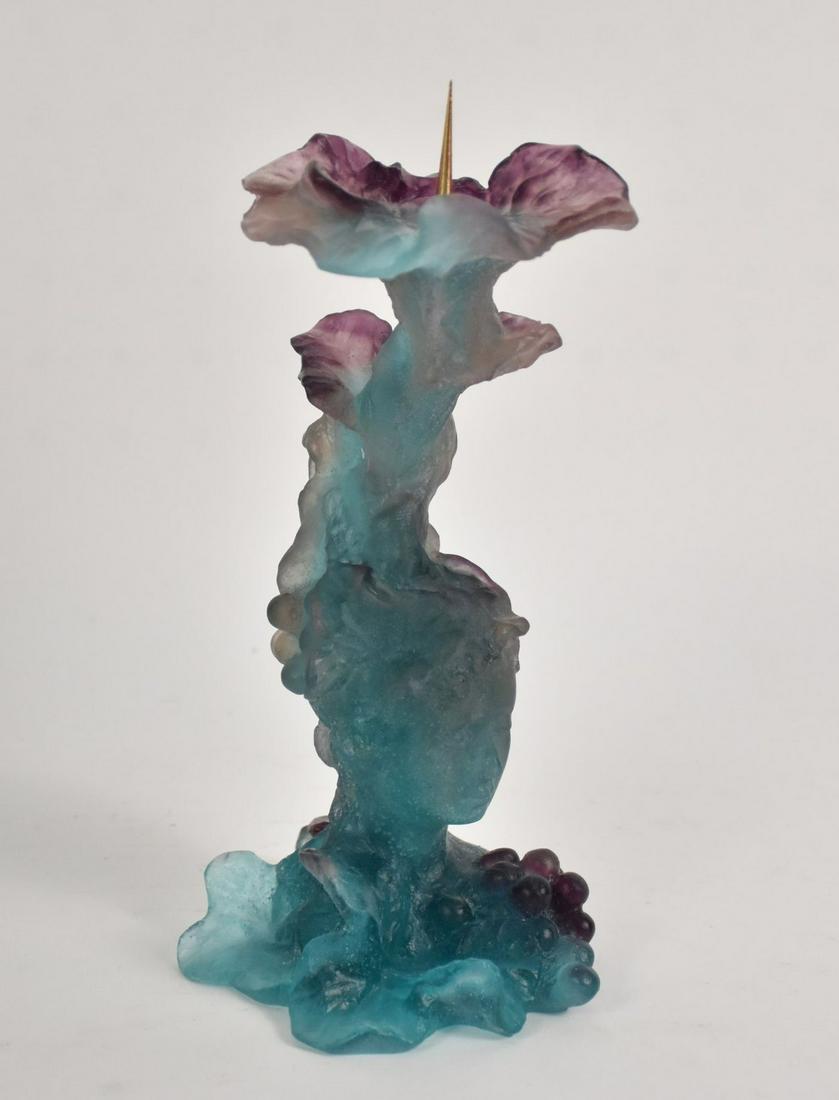 Daum France Bacchus Figural Candlesticks - A figural (1 of 4)