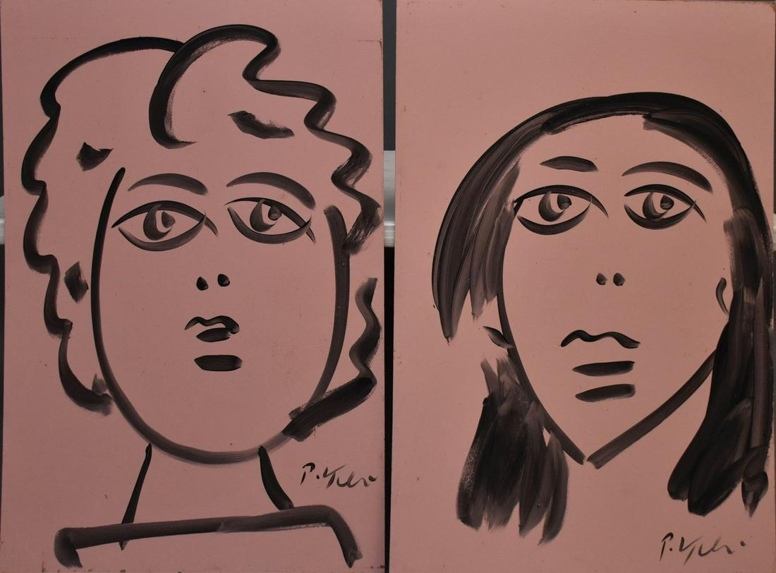 Two Paintings:  Peter Robert Keil (German / American, (1 of 4)