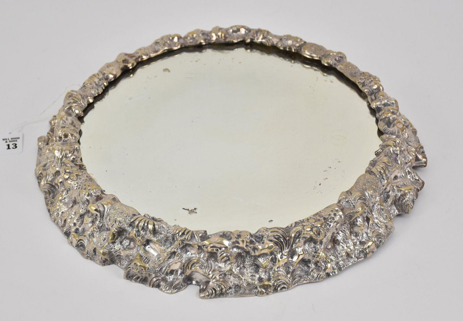 19TH CENTURY ENGLISH SILVERPLATED & MIRRORED PLATEAU (1 of 6)