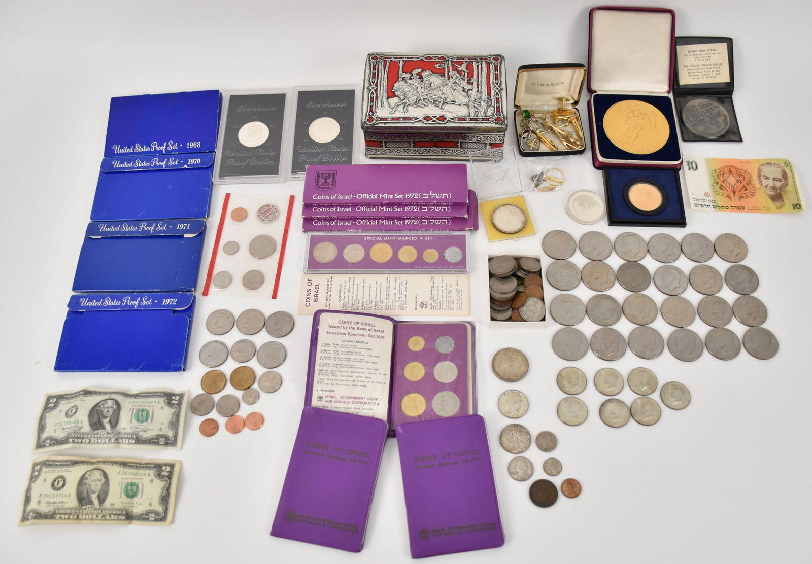 Foreign & American Coin Medallion Lot.  1968 1970 1971 (1 of 14)