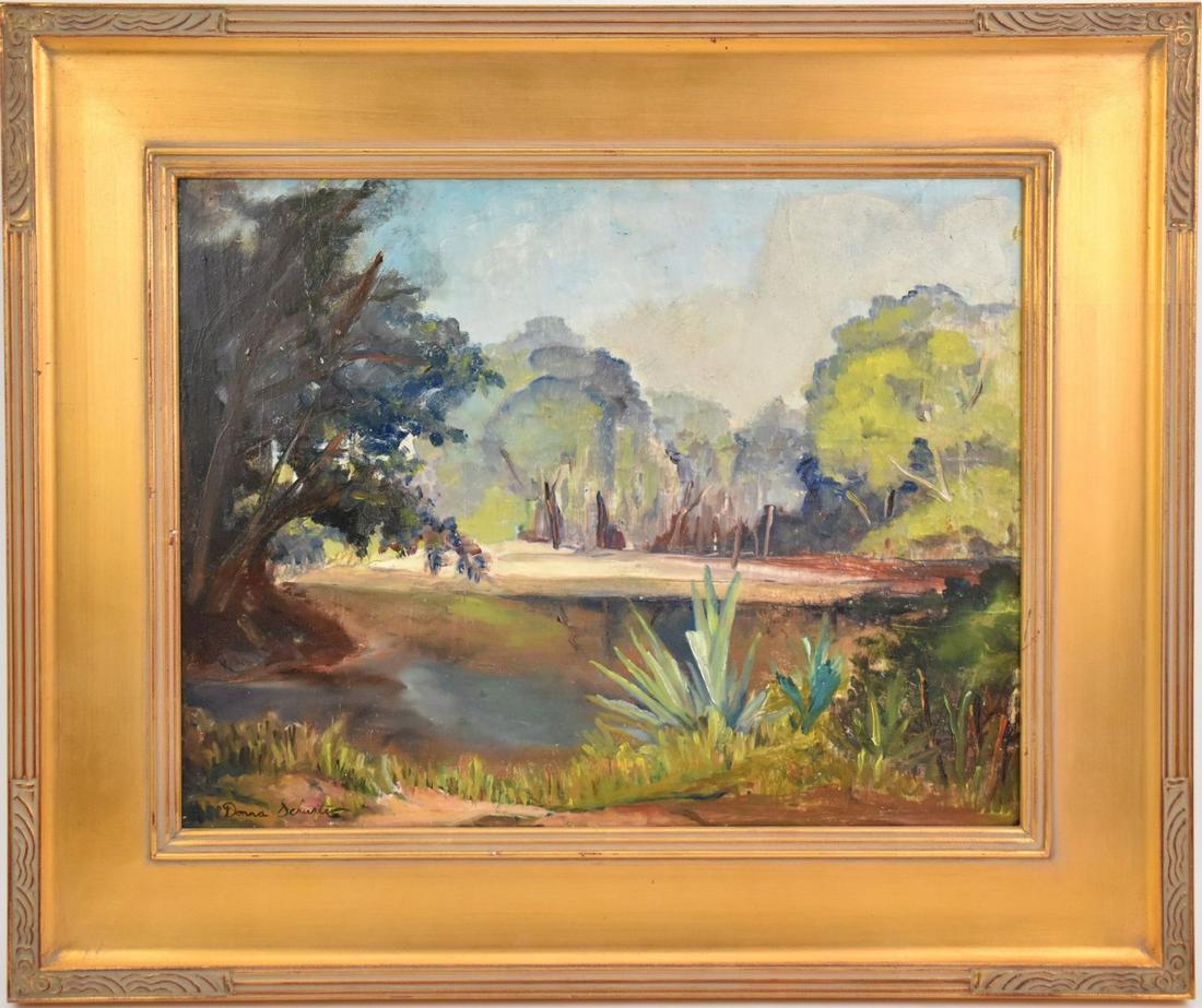 Donna Norine Schuster (American 1883 - 1953) oil on (1 of 5)