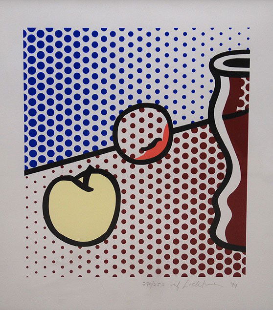 Roy Lichtenstein (AMERICAN, 1923-1997) Modern Still: Roy Lichtenstein (AMERICAN, 1923-1997) Modern Still Life Lithograph, pencil signed, dated '94 and numbered 240/250 new pic added
