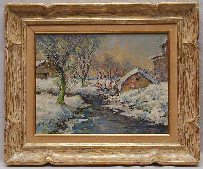 (Two) Dutch School (20th Century) Pr. Landscapes,: (Two) Dutch School (20th Century) Pr. Landscapes, signed illegibly, 10"x13"each