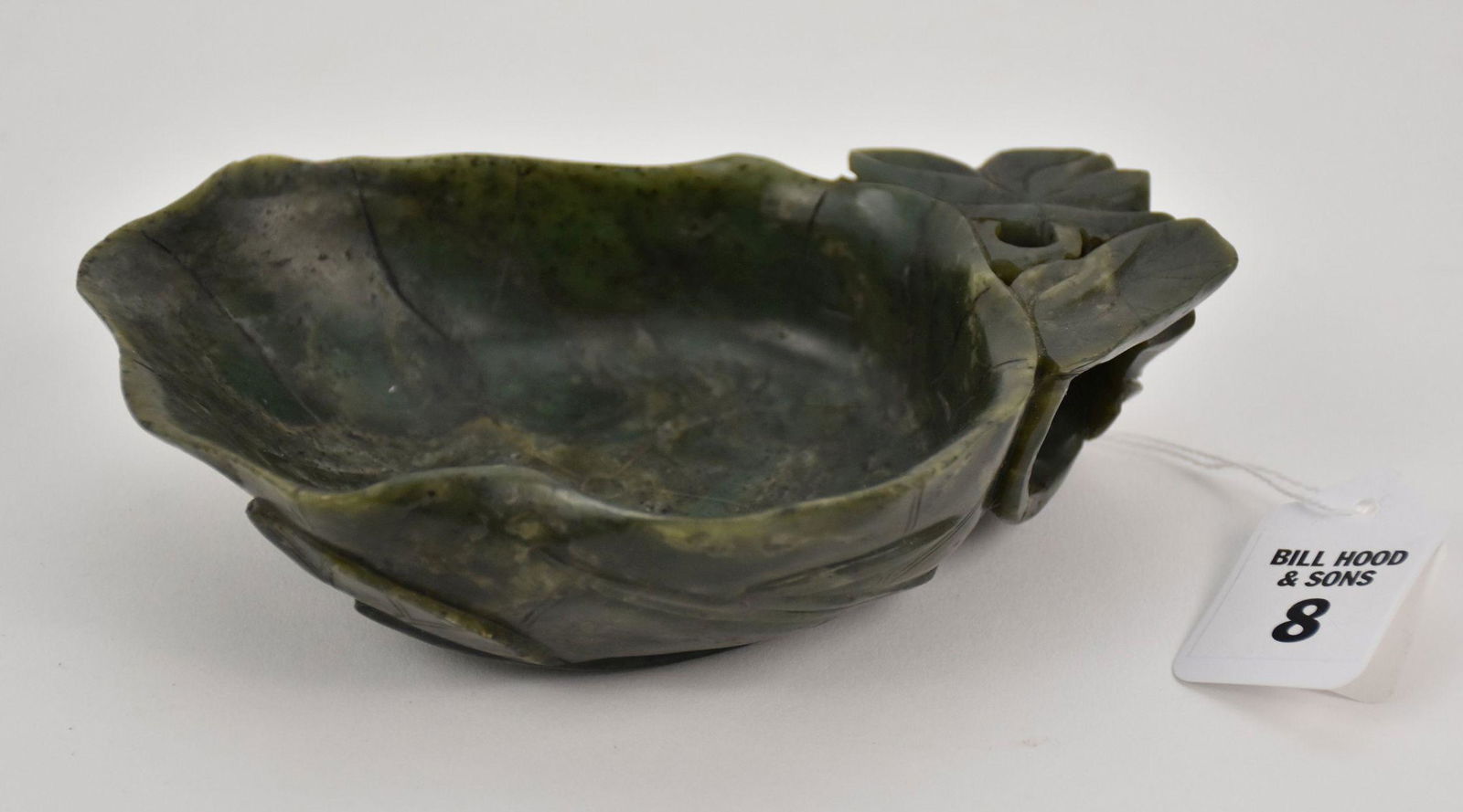 Chinese Carved Jade Brush Wash Bowl - A brush wash bowl (1 of 4)