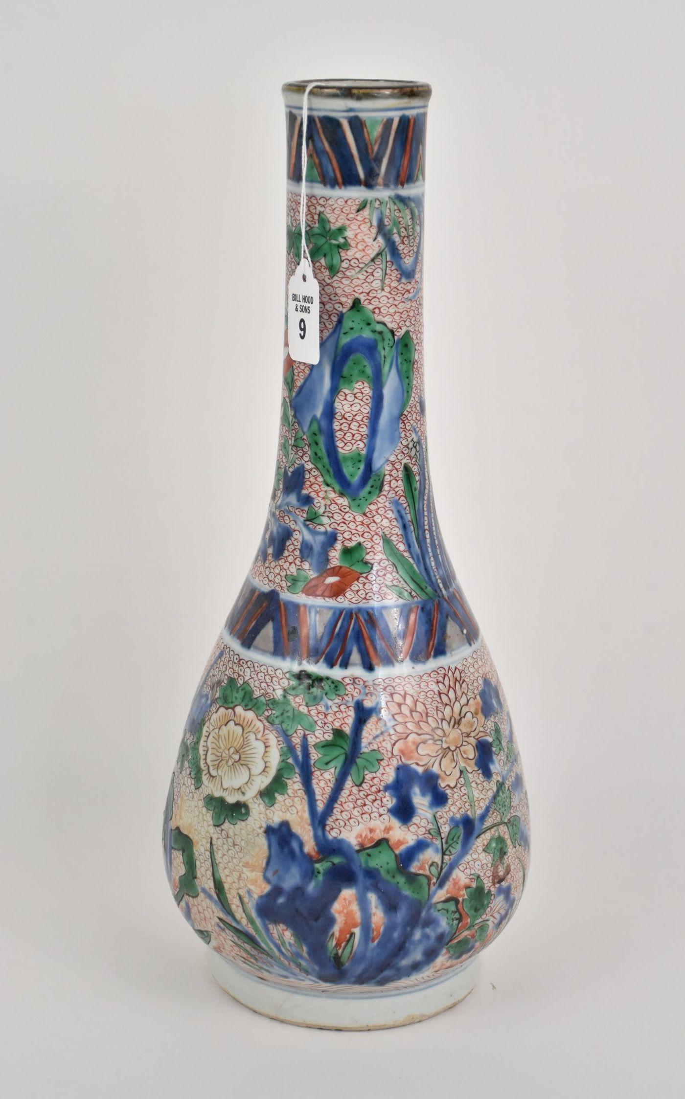 Early Chinese Transitional Wucai Porcelain Vase - A (1 of 10)