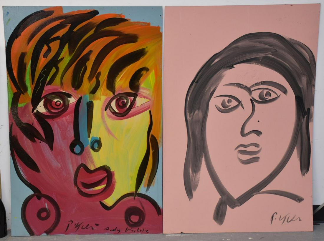 Two Paintings:  Peter Robert Keil (German / American, (1 of 6)