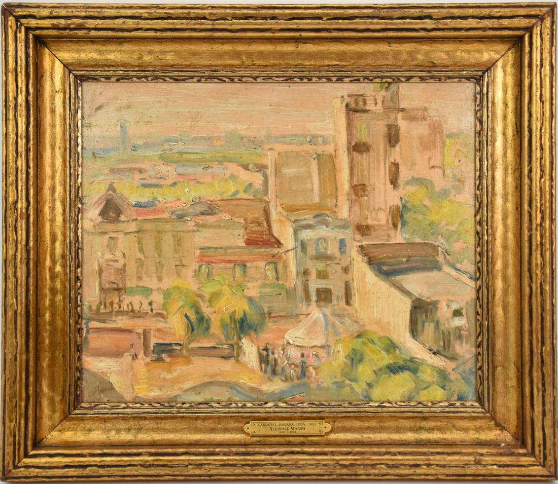 Ashcan School Possibly Reginald Marsh. Carousel Study (1 of 6)