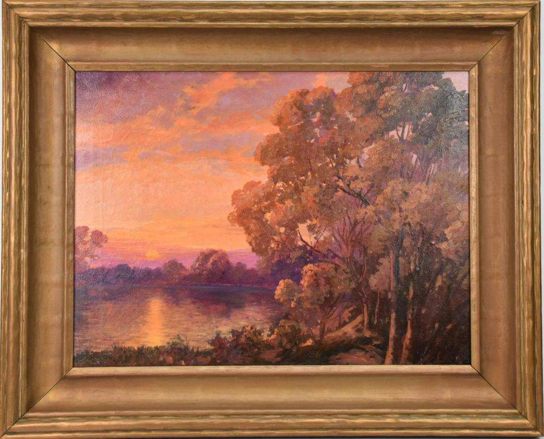 Franz S. (Frank) Strahalm (American 1879 - 1935) oil on (1 of 8)