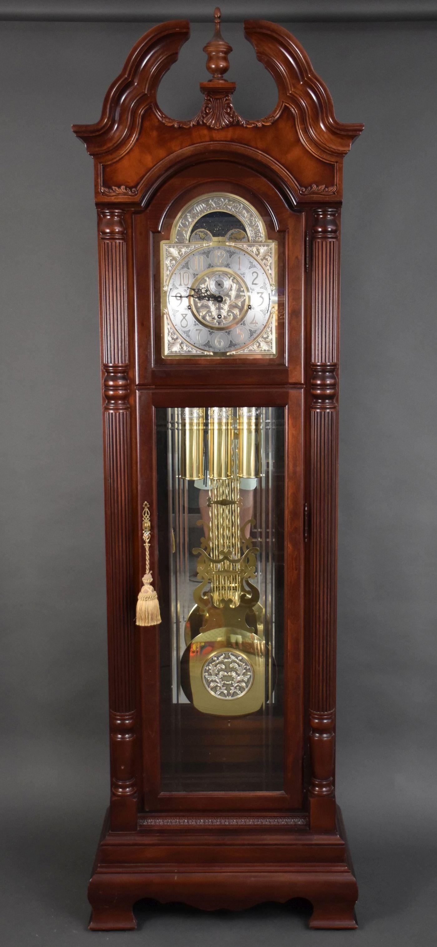 Howard Miller Grandfather Clock - 81" h x 24" w x 16: Howard Miller Grandfather Clock - 81" h x 24" w x 16 1/4" d.
