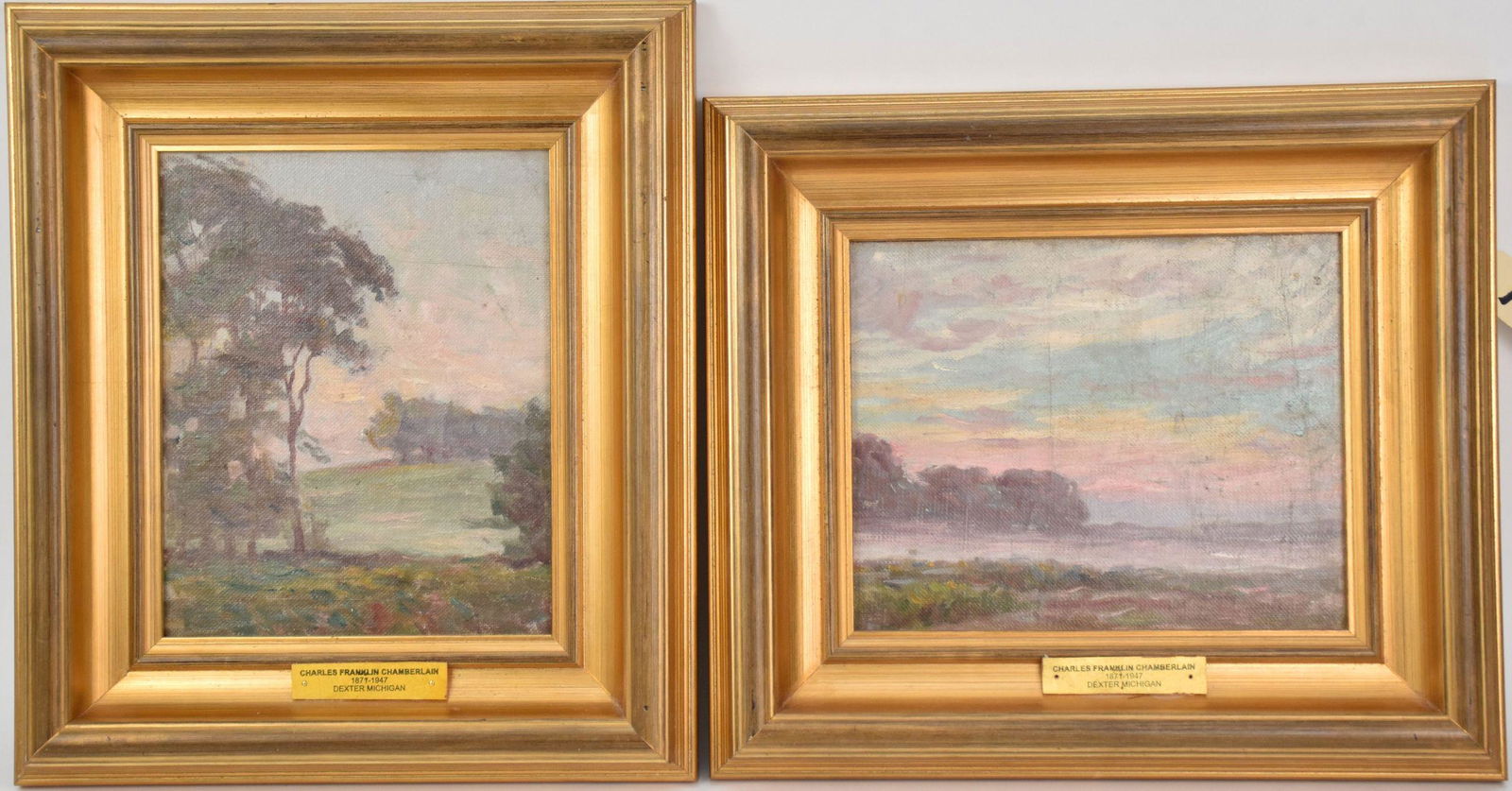 2 Landscapes: Charles Franklin Chamberlain (Michigan (1 of 6)