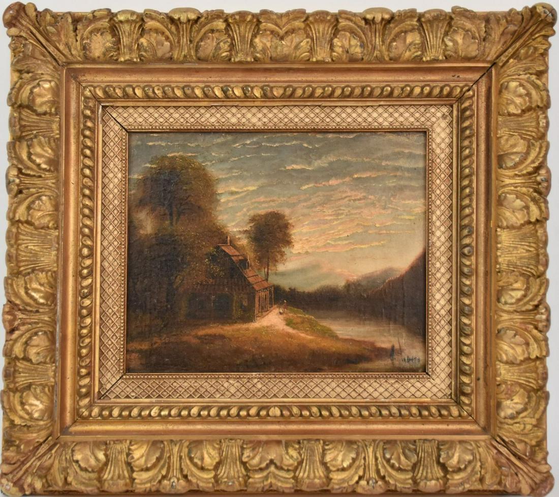 Style of Herman Herzog Norwegian Tea House , oil on (1 of 9)