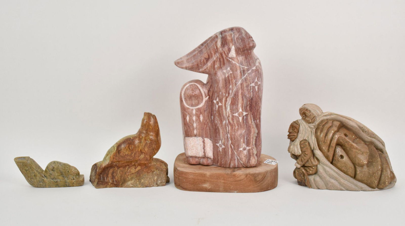 Four American Indian Carved Stone Sculptures - A John (1 of 15)