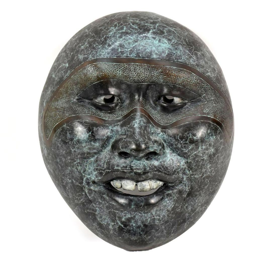 Roxanne Swentzell (b. 1962) Bronze "Smithsonian Mask" (1 of 9)