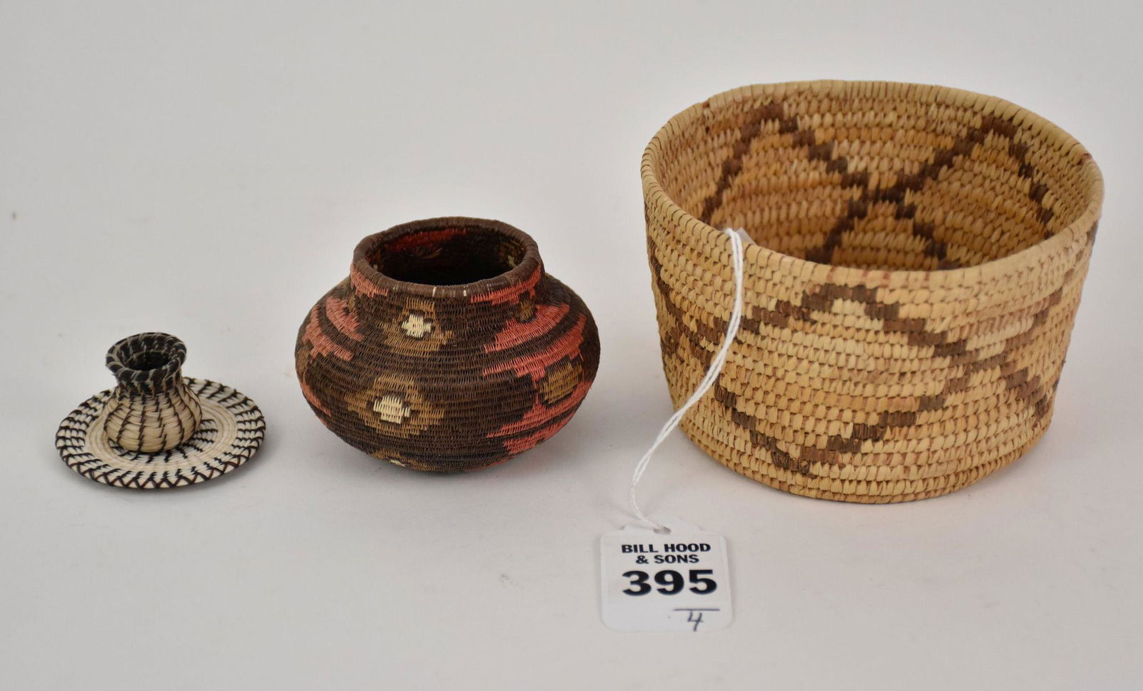 4 American Indian Woven Baskets - each item in this (1 of 5)