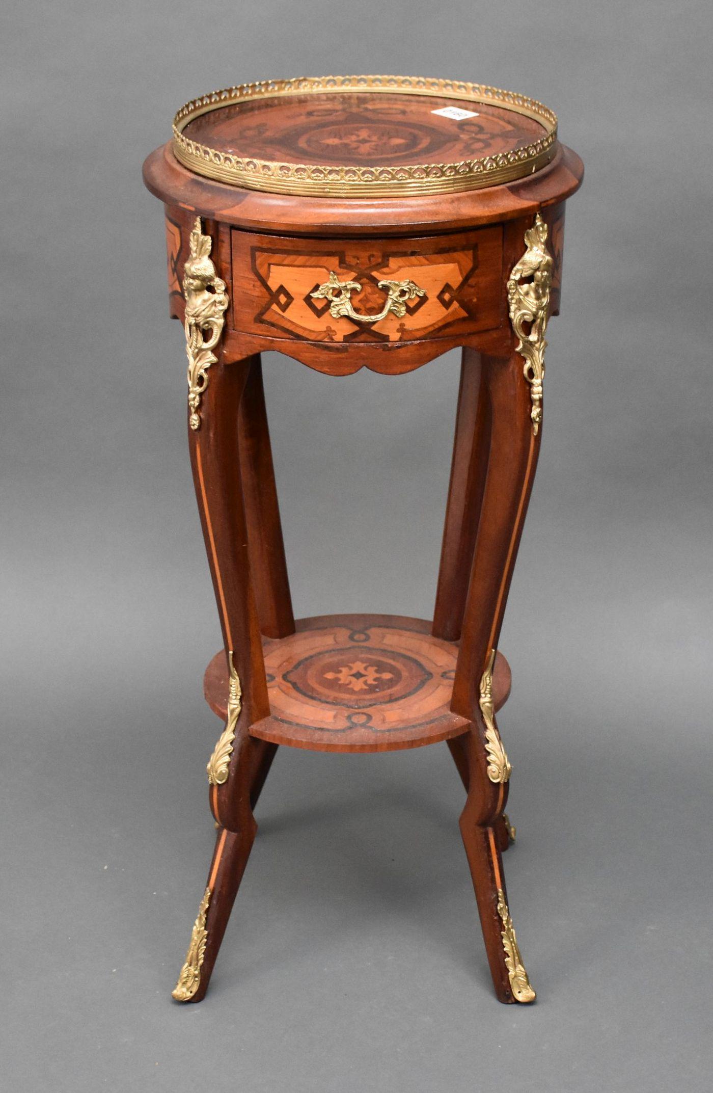 Pedestal Inlay 2 Tier Gilt Metal Angel Bust Mounts - 30 (1 of 5)