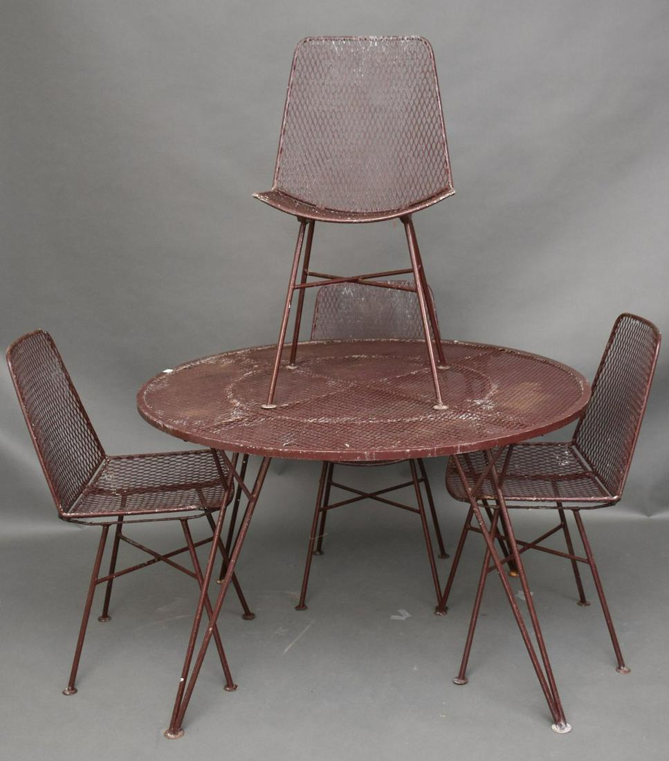 Salterini 5pc. Vintage Patio Set. Dimensions: table - (1 of 8)