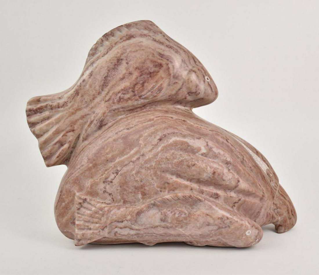 John Suazo Carved Alabaster Sculpture - A John Suazo (1 of 8)