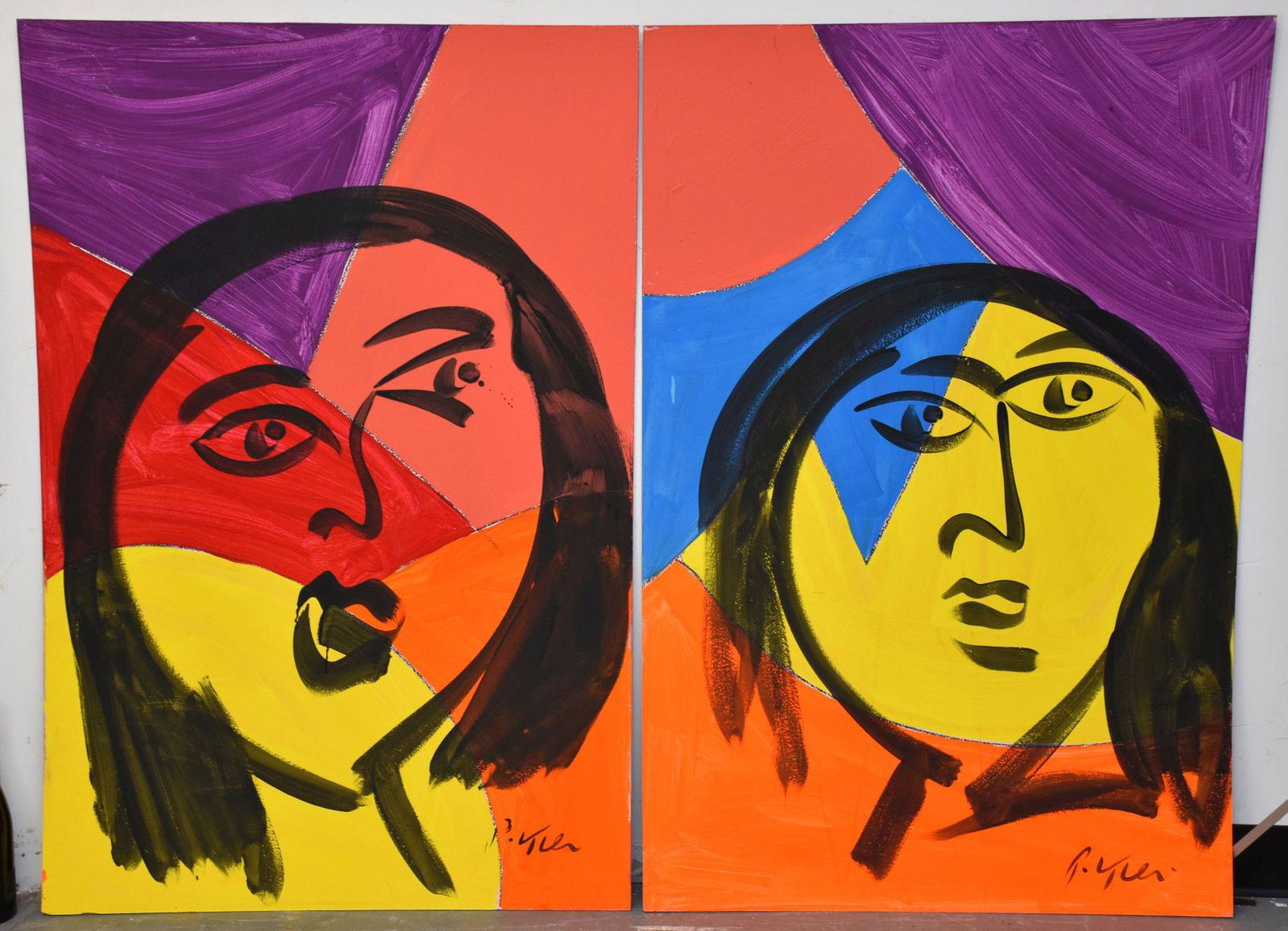 Two Paintings:  Peter Robert Keil (German / American, (1 of 6)