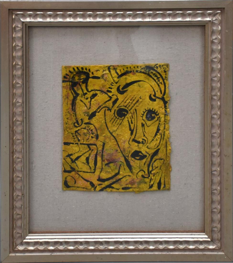 Alexander Gore, Oil on Cardstock, Abstract Faces & (1 of 8)