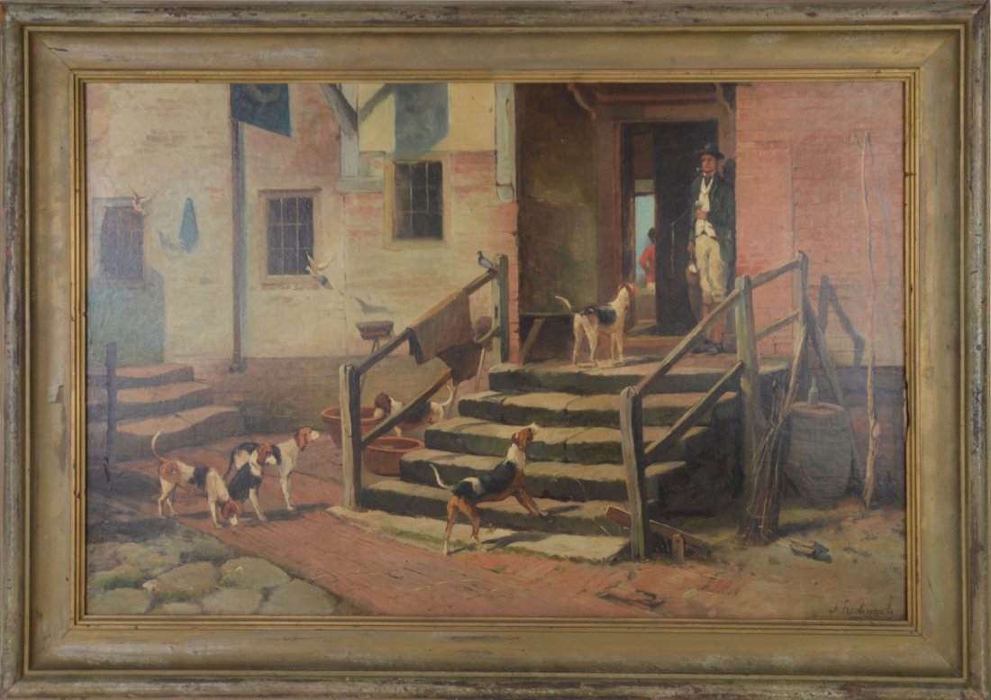 19th C. English School Oil Painting signed J. Redmond (1 of 7)