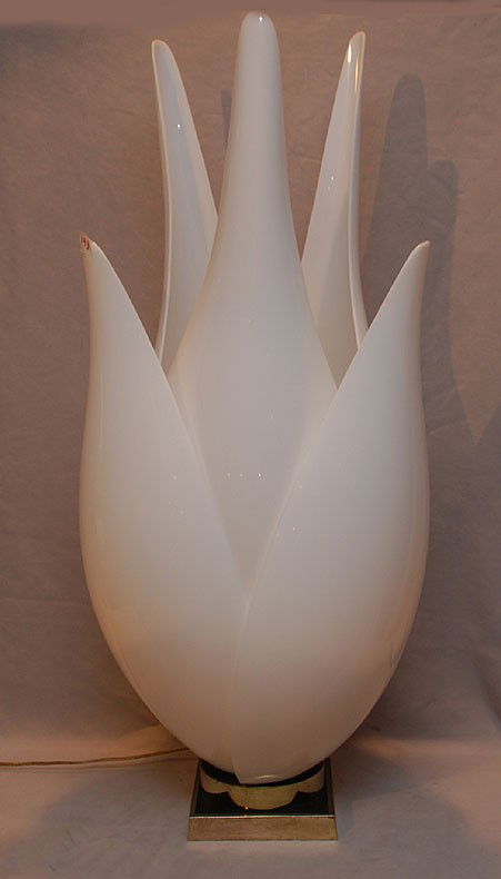 Rougier lucite lamp, 1960's, 34"h: Rougier lucite lamp, 1960's, 34"h