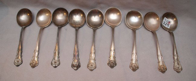 9 " Bailey Banks and Biddle" sterling soup spoon: 9 " Bailey Banks and Biddle" sterling soup spoons, 13 oz.
