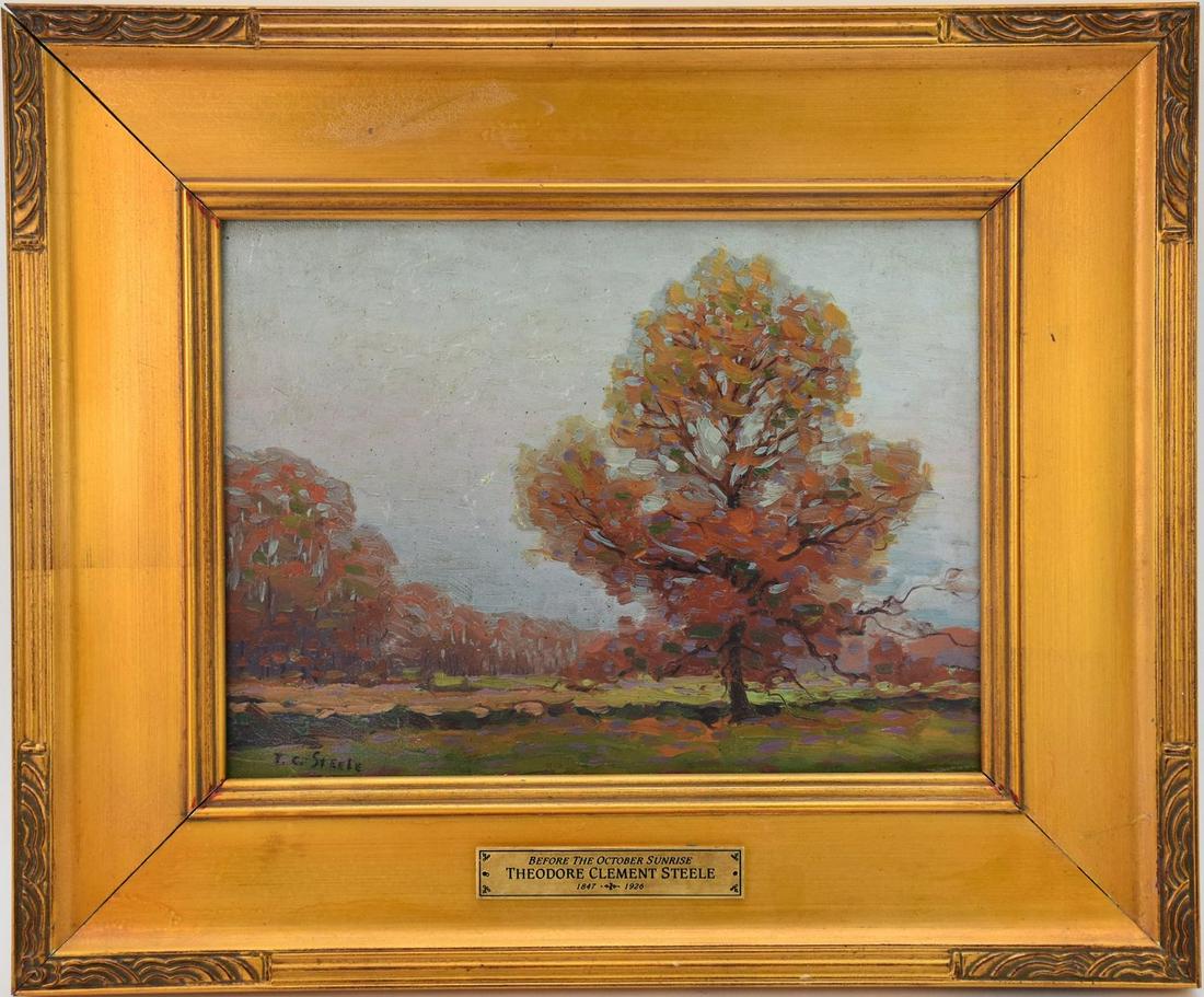 Impressionist Landscape, Attributed to: Theodore Clement Steele (1847 - 1926) bears signature lower (1 of 7)