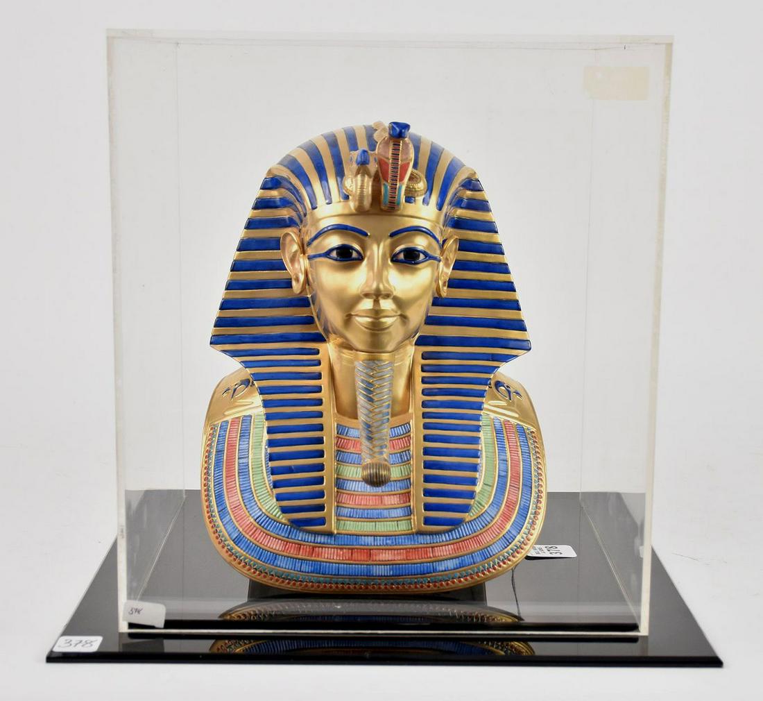 Boehm Porcelain Treasures of Tutankhamun "The Mask" - c. 1977. Limited Edition porcelain figure of (1 of 11)