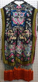 Chinese Silk Embroidery Xia Pei Vest Garment - A Late 19th - early 20th century Chinese silk woman's (1 of 9)