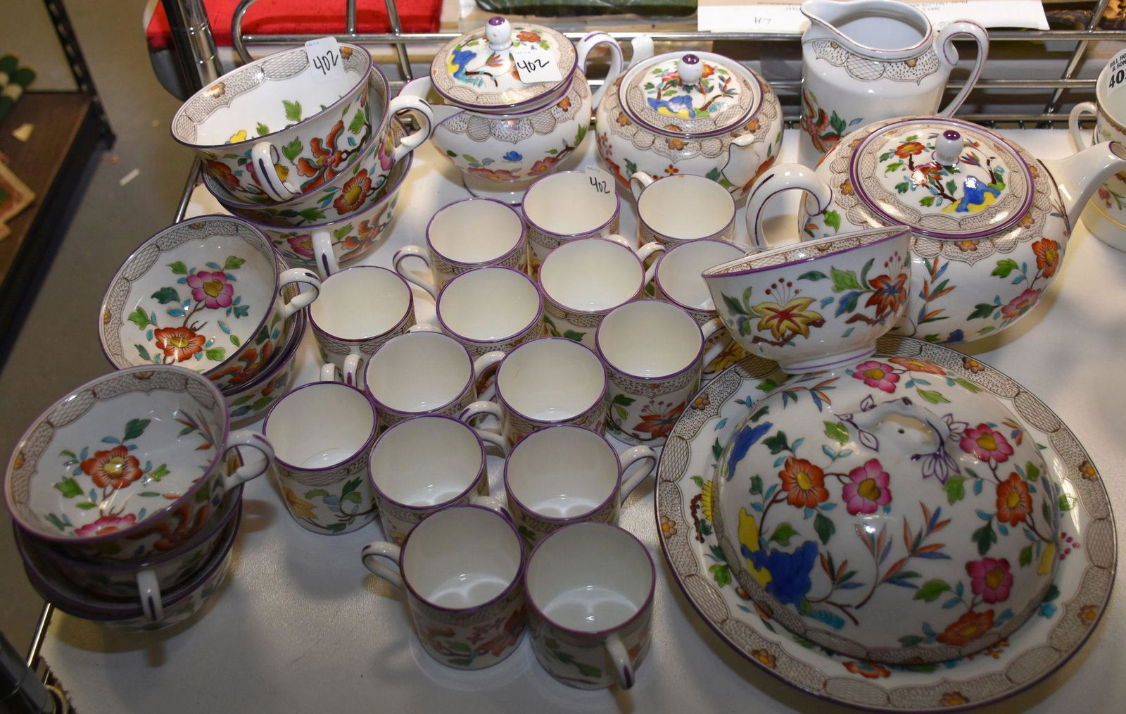 Wedgwood Incomplete china Service, incl; 15 Demitasse Cups, 18 Saucers, 7 Tea Cups, 6 Saucers, 4 (1 of 7)