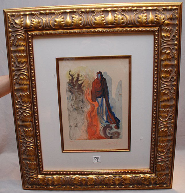 Salvador Dalí (SPANISH, 1904-1989) wood block, sign: Salvador Dalí (SPANISH, 1904-1989) wood block, signed & numbered, 12"x 9" 53/150