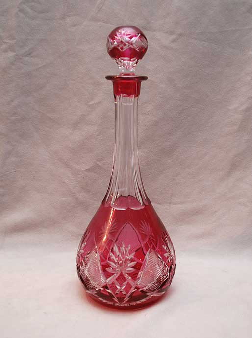 Val St. Lambert decanter, 13 1/2"h: Val St. Lambert decanter, 13 1/2"h