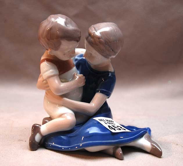 B & G boy and girl, 4 1/2"h x 5"w: B & G boy and girl, 4 1/2"h x 5"w