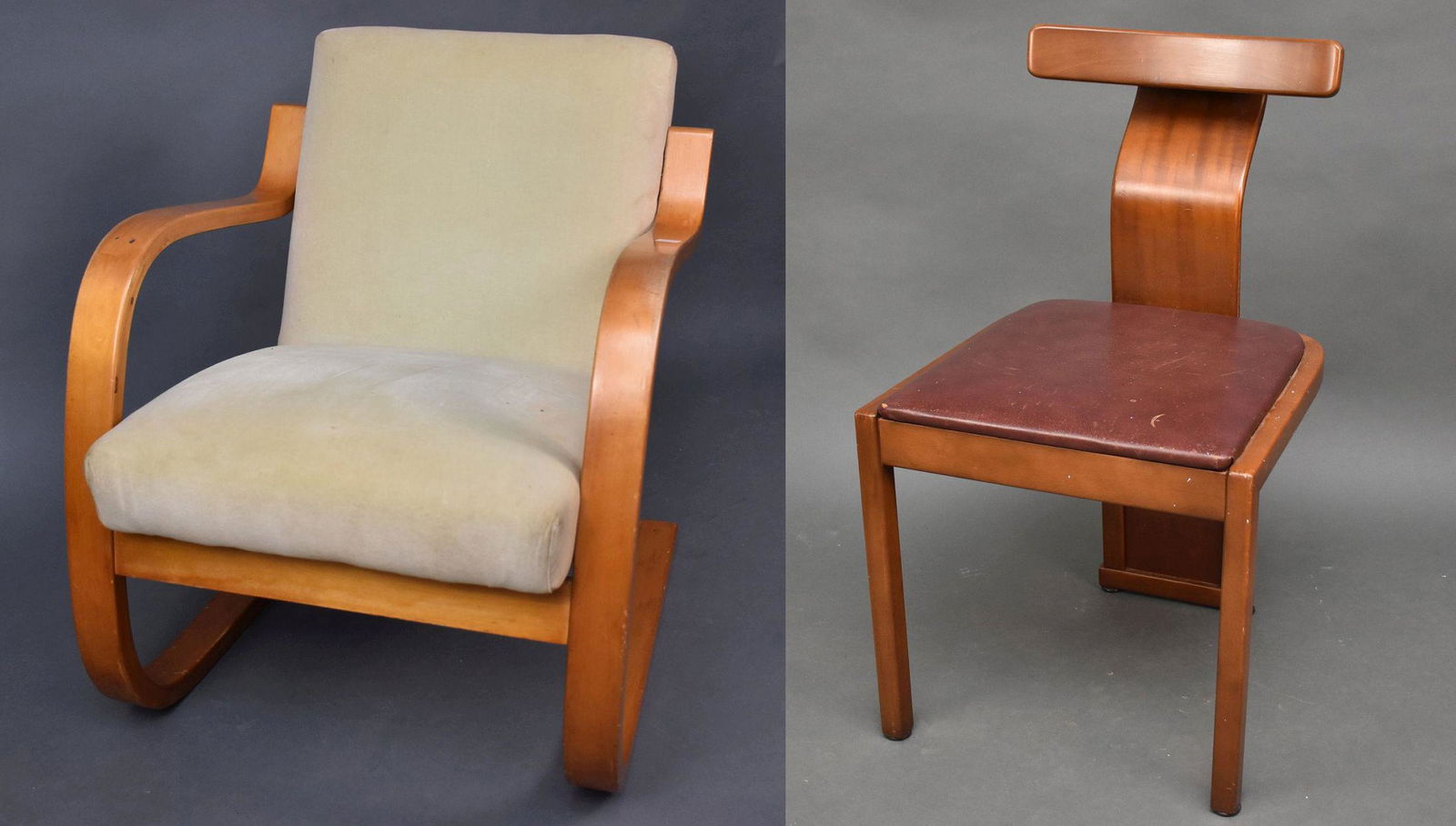 Alvar  Aalto Midcentury Mod Chair & Desk Wood Chair. Lounge Chair mid 60's size 28" T x 24" W x 26" (1 of 11)